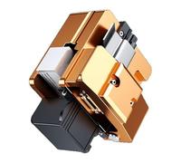1. Cortador de fibra de retracción automática con colector de desechos y diseño de triple ranura para empalmar guía de acero inoxidable, herramienta de empalme de fibra óptica