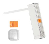 1 cortador de papel pequeño con 1 broca de repuesto, cortador de papel multiusos, cortador de papel portátil, herramienta para álbumes de recortes, para papel de corte estándar, etiquetas y fotos