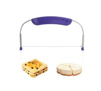 1 cortador de pasteles, divisor de pasteles, nivelador de pasteles, clip para cortar pasteles, cuchillo con clip para pasteles, cortador nivelador de pasteles de acero inoxidable, herramienta de corte