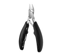 1 cortaúñas de acero inoxidable para manicura y pedicura, color negro A, BH01