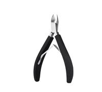 1 cortaúñas profesional tipo U palabra falsas, cortadores de bordes, manicura colorida de acero inoxidable, herramientas de arte de uñas (rojo)