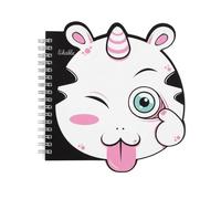 1 cuaderno de escritura estética, cubierta de contorno de bobina, papel no deslumbrante, tamaño compacto para oficinas escolares, suministros de escritura, cuadernos encuadernados en espiral