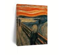 1 cuadro de lienzo para pared de Edvard Munch, El Grito, láminas decorativas para el hogar, imágenes para la sala de estar (80x120cm/sin marco)