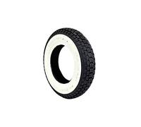 1 Cubierta De Goma 3.50-10 Compatible Con Piaggio Vespa 125 SPRINT 150 200 4 P.R. De Banda Blanca UNILLI UN-7101 Rueda
