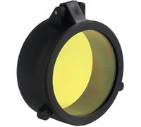 1 cubierta de lente for mira telescópica de rifle de 30-69 mm, tapa protectora de resorte rápido abatible, tapa amarilla for lente objetivo de calibre de pistola, accesorios de caza al aire libre.(66m
