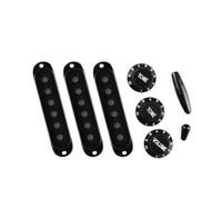 1. Cubierta de pastilla de guitarra de una sola bobina con perillas de control 1V2T Interruptores y accesorios de volúmenes de tono, estuche para pastilla de guitarra