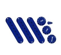 1. Cubierta de pastilla de guitarra de una sola bobina con perillas de control 1V2T Interruptores y accesorios de volúmenes de tono, estuche para pastilla de guitarra