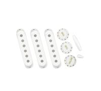 1. Cubierta de pastilla de guitarra de una sola bobina con perillas de control 1V2T Interruptores y accesorios de volúmenes de tono, estuche para pastilla de guitarra