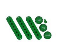 1. Cubierta de pastilla de guitarra de una sola bobina con perillas de control 1V2T Interruptores y accesorios de volúmenes de tono, estuche para pastilla de guitarra