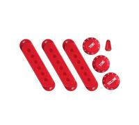 1. Cubierta de pastilla de guitarra de una sola bobina con perillas de control 1V2T Interruptores y accesorios de volúmenes de tono, estuche para pastilla de guitarra