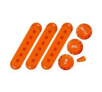 1. Cubierta de pastilla de guitarra de una sola bobina con perillas de control 1V2T Interruptores y accesorios de volúmenes de tono, estuche para pastilla de guitarra