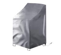 1 cubierta impermeable gris claro para exteriores, cubierta impermeable para muebles del hogar, impermeable, resistente a los rayos UV, adecuada para sillas de verano, invierno y jardín (72 x 92 x 120