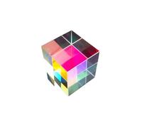 1 Cubo de arcoíris de Prisma óptico de 18 x 18 x 18 y 15 x 15 x 15 mm de Color Claro, Regalo Grande for Experimento científico