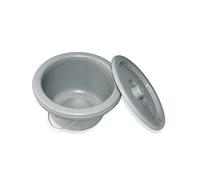 1 cubo de inodoro, silla de noche, silla higiénica, cubo, tapa, asa, 7 litros