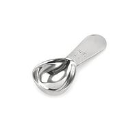1 cuchara de café de acero inoxidable con mango corto, cucharas medidoras para café, té, azúcar (plata 15/30