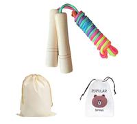 1 cuerda para saltar con 2 bolsas de almacenamiento, cuerda para saltar ajustable, cuerda para saltar para niños colorida, cuerda para saltar de entrenamiento, adecuada para deportes y fitness (color)