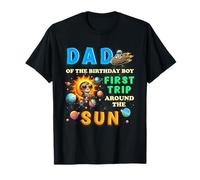 1 cumpleaños papá de cumpleaños niño Primer Viaje Alrededor del Sol bebé Camiseta