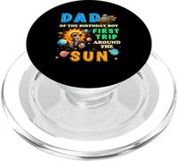 1 cumpleaños papá de cumpleaños niño Primer Viaje Alrededor del Sol bebé PopSockets PopGrip para MagSafe