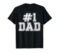 #1 Dad Best Dad Día del Padre Número Uno Papá Camiseta