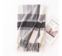(-1 dark gray blue grid, 60*200cm) Unisex Autumn Winter New Cashmere Scarf, High-End Commute Versatile Style, Warm Fashion Shawl Neck Warmer
