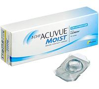 1-Day Acuvue Moist Lentes de contacto tóricas diarias para astigmatism, R 8.5, D 14.5, -6.5 dioptría, cilindro -2.25, eje 180-30 lentillas