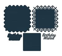 1- DC1061 The Paper Boutique Lovely Lattice - Birthday Wishes Cutting Die