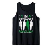 1 de cada 4 lucha con la conciencia de las enfermedades mentales Camiseta sin Mangas