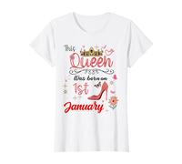 1 de enero Cumpleaños Esta Reina nació el 1 de Enero Camiseta