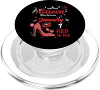 1 de enero Cumpleaños Esta Reina Nació el 1 de Enero PopSockets PopGrip para MagSafe