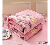 1 de felpa y cómoda con estampado floral - Adecuada para sofá, cama, oficina y coche - Lavable a máquina, comodidad para todas , regalo de vacaciones
