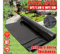 1 de lona para estanque, película negra anti-filtración con material de película de plástico duradero, para estanques ecológicos de peces, , estanques de Koi y jardines acuáticos