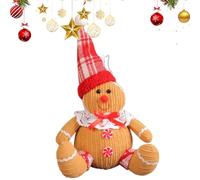1 de Navidad de jengibre - Figura de jengibre - Poliester Foam Cute Christmas Gingerbread colgantes | Portable Multifunctional Ginger Bread Decoration for Fireplace Table