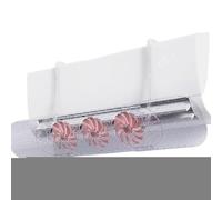 1 deflector de aire acondicionado - Ventana AC viento deflector | Peración de ventana de aire acondicionado ajustable, parabrisas antiproyección con un sistema de tres bolsas para el dormitorio del