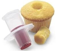 1 descorazonador de cupcakes para decoración de pastelería, modelo de relleno de pasteles, descorazonadores y descorazonadores de frutas y verduras