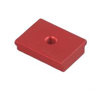 1 deslizador de pista en T de aleación de aluminio para mesa de carpintería, rosca M6/M8, rojo/azul, compatible con mesa enrutadora, sierra ingletadora, extensiones de sierra de mesa (M6 rojo)