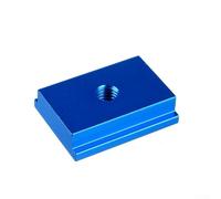 1 deslizador de pista en T de aleación de aluminio para mesa de carpintería, rosca M6/M8, rojo/azul, compatible con mesa enrutadora, sierra ingletadora, extensiones de sierra de mesa (M6 azul)