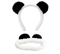 1 Diadema, 1 Diadema, Accesorios Para El Cabello De Oreja De Panda, Linda Banda Para Lavar La Cara De Lujos, Esponjosos Y De Moda, Artículos De Tocador Convenientes Para Mujeres.