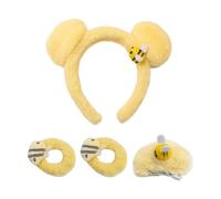 1 Diadema, 1 Horquilla Y 2 Anillos Para El Cabello, Accesorios De Temas De Abejas, Lindos Accesorios Para El Cabello De Felpa, Accesorios De Ropa.