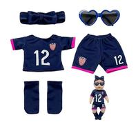 1 Diadema, 1 Jersey, 1 Pantalones Cortos, 1 Par De Calcetines Y 1 Vasos, Ropa De Muñeca, Suministros De Aderezo De Muñecas, Juguetes para Niños.