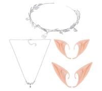 1 Diadema, 2 Pares De Orejas De Elfo, 1 Collar, Juego De Disfraces De Elfo, Decoración De Fiesta Cosplay