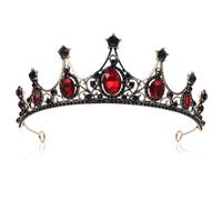 1 diadema de , coronas barrocas para mujer, diadema de novia, diadema de diamantes de imitación, tiara de estilo barroco, accesorio para el cabello, diadema barroca de aleación,