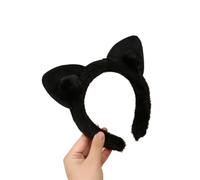 1 diadema de felpa con orejas de gato, para lavar la cara, princesa, hada, diadema para el pelo (1 unidad)
