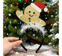 1 diadema de Navidad con purpurina, muñecos de nieve, accesorios para el cabello para mujeres y niñas, feliz año nuevo
