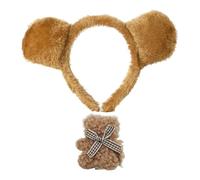 1 Diadema De Oso Marrón Y 1 Horquilla De Oso, Linda Diadema De Felpa, Accesorios Para El Cabello Para Juegos De Rol De Animales, Accesorios De Rendimiento