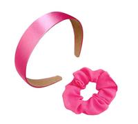 1 Diadema Roja Rosa Claro Y 1 Diadema Del Mismo Color, Lindo Traje De Estilo Niña, Accesorios Diarios Para El Cabello, Adecuados Para La Escuela Y El Ocio.
