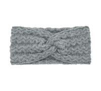 1 diademas de punto para mujer, cinta de pelo con nudo cruzado, diadema de punto cálido, para orejas, diademas anchas, joyas para el cabello para mujeres, otoño e invierno, gris