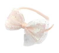 1 diademas para niña, lazo para el pelo, lentejuelas, cinta para el pelo, brillante, diadema para mujer, al aire libre, deportes, yoga, fiesta, boda, rosa claro