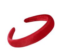 1 diademas vintage para mujer, suaves diademas para el pelo, accesorio para el pelo para mujeres y niñas, accesorios para el cabello, diadema para maquillaje, deportes, yoga, color rojo