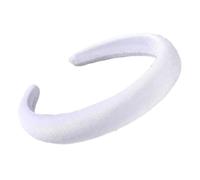 1 diademas vintage para mujer, suaves diademas para el pelo, accesorio para el pelo para mujeres y niñas, accesorios para el cabello, diadema para maquillaje, deportes, yoga, color blanco