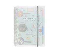 1 diario de recetas en blanco, libro de recetas de tapa dura A4, libro de recetas para escribir en tus propias recetas, cuaderno personal de recetas en blanco, diario de cocina para el chef, contiene